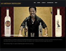 Tablet Screenshot of lo-artisandistillery.com
